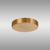 Photograph: Brass No Hole Round Ceiling Plate - 15cm