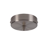 Photograph: Brushed Nickel Ceiling Rose With Cable Clamp