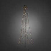 Photograph: Christmas Tree Light Set 200 Amber Led 240cm Green Wire