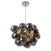 Photograph: Clara Polished Chrome 5 Light Pendant Complete With Smoked Glasses