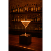 Photograph: Clear Cocktail Glass Led Table Lamp