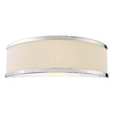 Photograph: Dar Alvaro Polished Chrome Wall Light With Ivory Shade