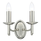 Photograph: Dar Ambassador AMB0946 Satin Chrome Finish Double Wall Light