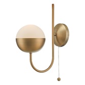 Photograph: Dar Andre AND0742 Aged Brass Single Wall Light