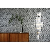 Photograph: Dar Angel Polished Chrome Extra Large 28 Light Crystal Pendant