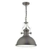 Photograph: Dar Arona ARO0167 Single Pendant In Antique Pewter With Glass Diffuser