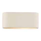 Photograph: Dar Axton AXT072 White Ceramic Small Wall Light