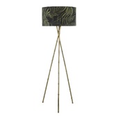 Photograph: Dar Bamboo BAM4975 Floor Lamp In Antique Brass Finish Base Only