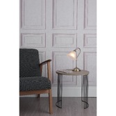 Photograph: Dar Boston BOS40 Antique Brass Finish Table Lamp