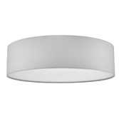 Photograph: Dar Cierro CIE5015 4 Light Flush Ceiling Light In Ivory With Frosted Diffuser