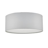 Photograph: Dar Cierro CIE5215 3 Light Flush Ceiling Light In Ivory With Frosted Diffuser