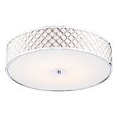 Photograph: Dar Civic CIV5050 Polished Chrome Finish 5 Light Flush Ceiling Light