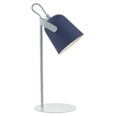 Photograph: Dar Effie EFF4123 Blue & White Task Lamp