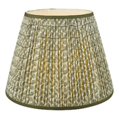 Photograph: Dar Esther Green Cotton Empire Shade 40cm