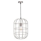 Photograph: Dar Eudora EUD0146 Single Pendant In Satin Nickel Finish