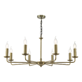 Photograph: Dar Favian Matt Bronze Large 8 Arm Chandelier Light