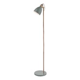 Photograph: Dar Frederick FRE4939 Gloss Grey & Satin Copper Floor Lamp