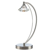 Photograph: Dar Luther LUT4146 Satin Chrome Table Lamp