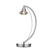 Photograph: Dar Luther LUT4150 Polished Chrome Table Lamp