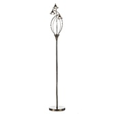 Photograph: Dar Luther LUT4975 Antique Brass 3 Light Floor Lamp