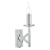 Photograph: Dar Lyon LYO0750 Polished Chrome Finish Single Crystal Wall Light