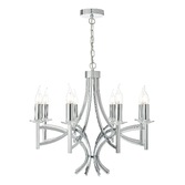 Photograph: Dar Lyon LYO0850 Polished Chrome Finish 8 Light Crystal Chandelier