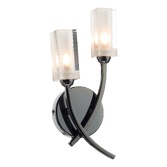 Photograph: Dar Morgan MOR0967 Black Chrome Double Wall Light