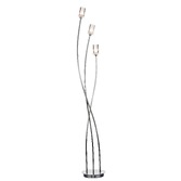 Photograph: Dar Morgan MOR4946 Satin Chrome 3 Light Floor Lamp