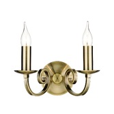 Photograph: Dar Murray MUR0975 Antique Brass Finish Double Wall Light