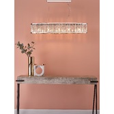 Photograph: Dar Nantes Polished Chrome 5 Light Bar Pendant