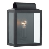 Photograph: Dar Notary NOT2122 Matt Black Finish Exterior Wall Light - IP44