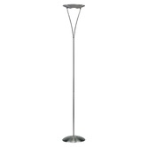 Photograph: Dar Opus OPU4946 Satin Chrome Floor Lamp