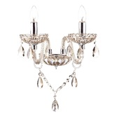 Photograph: Dar Raphael RAP0906 Polished Chrome Double Wall Light