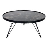 Photograph: Dar Rauma Dark Grey Stone Round Coffee Table