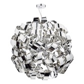 Photograph: Dar Rawley RAW1255 Polished Chrome 12 Light Pendant