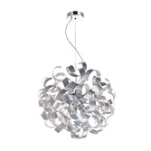 Photograph: Dar Rawley RAW1350 Brushed Aluminium 9 Light Pendant