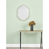 Photograph: Dar Ruggiero Rectangle Mirror With Gold Detail