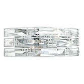 Photograph: Dar Seville SEV0950 Polished Chrome 2 Light Crystal Wall Light