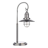 Photograph: Dar Terrace TER4261 Antique Chrome Table Lamp