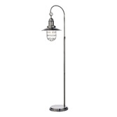 Photograph: Dar Terrace TER4961 Antique Chrome Floor Lamp