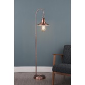 Photograph: Dar Terrace TER4964 Antique Copper Floor Lamp