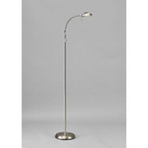 Photograph: Deco Bamberg D0120 Satin Nickel Flexible Floor Lamp