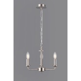 Photograph: Deco Banyan D0356 Satin Nickel 3 Light Pendant