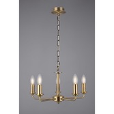 Photograph: Deco Banyan D0358 Antique Brass 5 Light Pendant