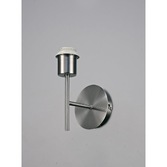 Photograph: Deco Carlton D0371 Satin Nickel Single Wall Light