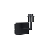 Photograph: Deco Clara Satin Black 1 Light Wall Lamp Switched (FRAME ONLY)