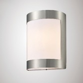 Photograph: Deco Clayton D0078 Stainless Steel Exterior Flush Wall Light - IP44