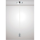 Photograph: Deco Dreifa D0173 Polished Chrome With Clear Twisted Cable Ceiling Suspension Kit