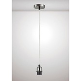 Photograph: Deco Dreifa D0180 Black Chrome With Clear Cable Ceiling Suspension Kit