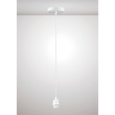 Photograph: Deco Dreifa D0181 Matt White With White Cable Ceiling Suspension Kit